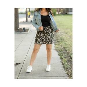 NEW JULIA ROSE liana 2.0 jogger skirt in leopard